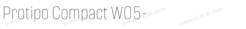 Protipo Compact W05字体转换 Protipo Compact W05字体转换